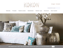 Tablet Screenshot of kokon.com